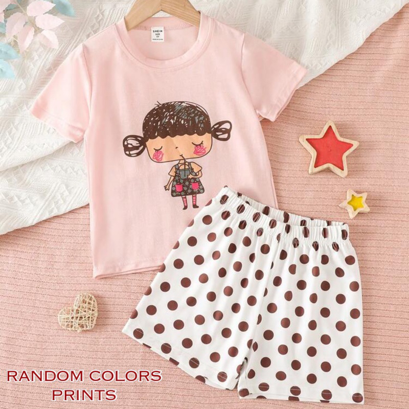 New Arrival Pambahay Set for Kids Shortsleeve Blouse and Printed Shorts ...