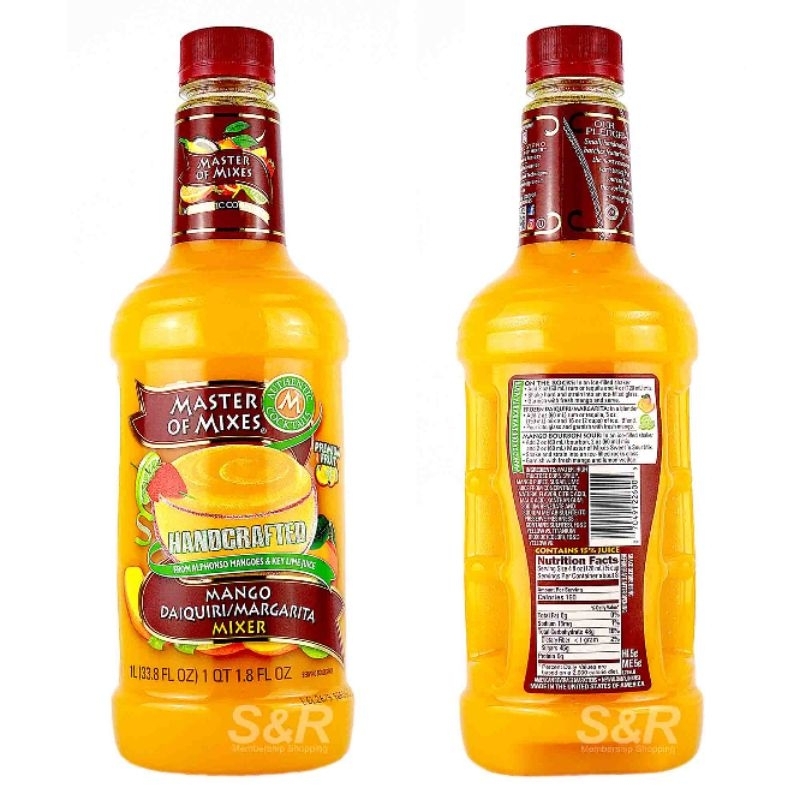 Master of Mixes Mango Daiquiri Margarita Mixer 1L Shopee Philippines