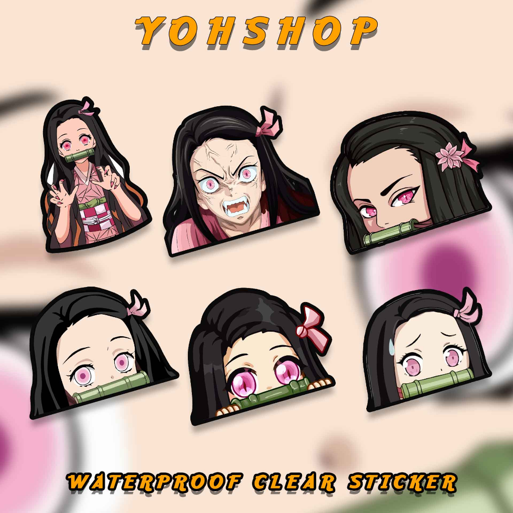 Nezuko Kimetsu no Yaiba Demon Slayer Sticker Decal Laptop Anime VInyl