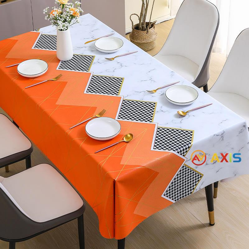 MANTEL/Waterproof and Oilproof Tablecloth Washfree PVC Coffee Table