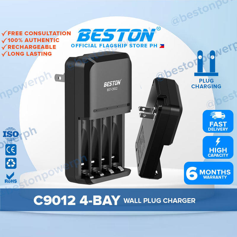 Beston C9012 4 Bay Smart LED Charger for NiMH AA/AAA Batteries | Shopee ...