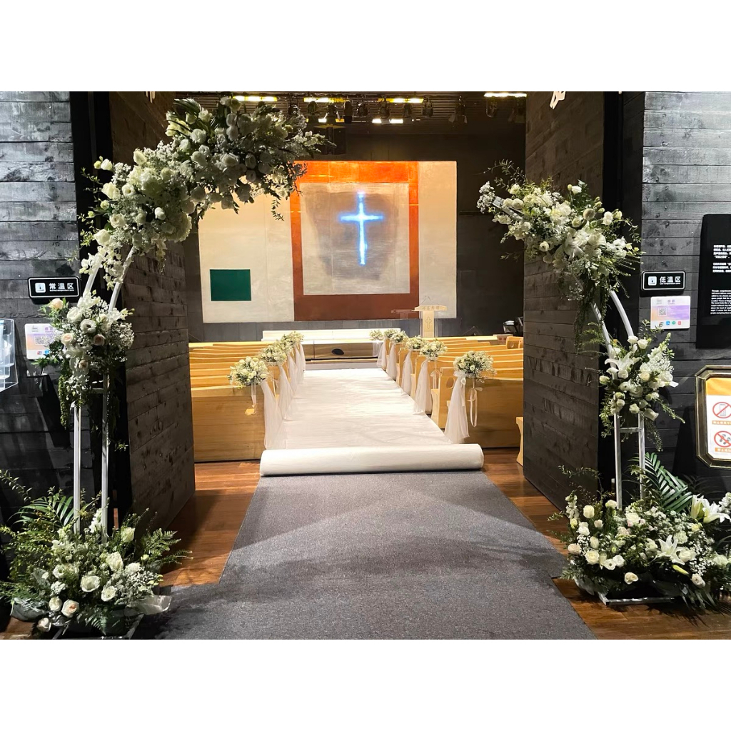Shipping within 24 hours) New Wedding Props Cow Horn Door Flower Arch