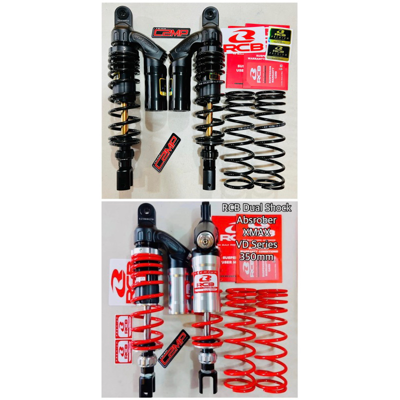 RCB Dual Shock Absorber VD Series XMAX 350mm | Shopee Philippines