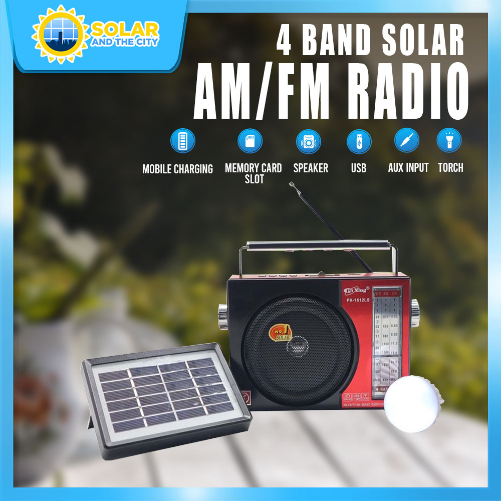 S&C PX-1612LS AM/FM/TV/SW 4 Band Radio with USB/TF MP3 Music Player ...