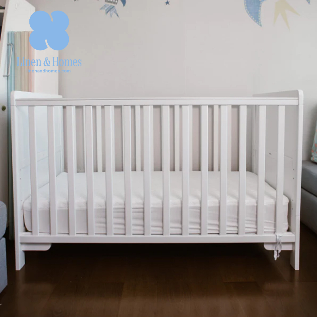 Linen and Homes 100% Bamboo Crib Sheet White | Shopee Philippines