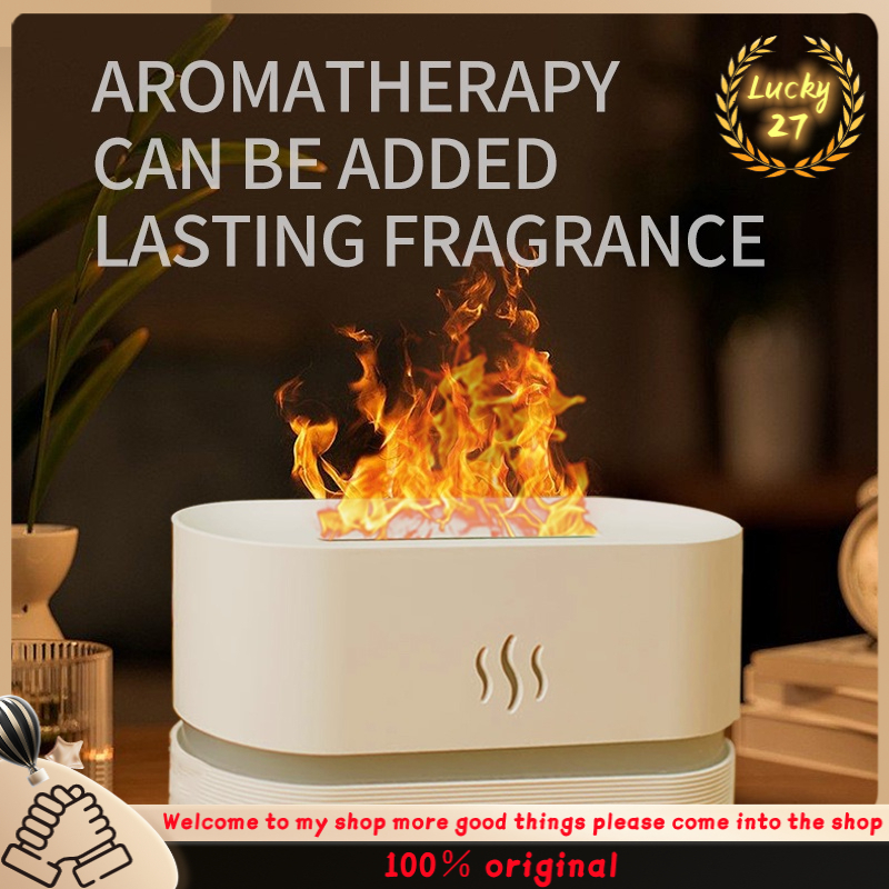 Flame Humidifier Fire Diffuser Humidifier Essential Oil Diffuser Realistic Flame Desktop Bedroom