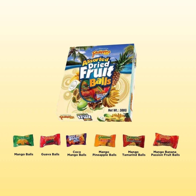 Assorted Dried Fruit Balls Dried Fuit Balls Gift Box Cebu Psalubing