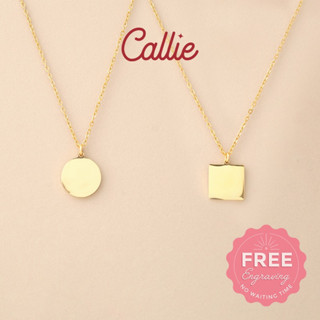 Callie Stainless Steel Basic Necklace FREE Engraving Shop Callie ...