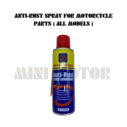 ANTI RUST SPRAY FOR RUSTED METAL PART OF MOTORCYCLE (ALL MODELS) OR ANY