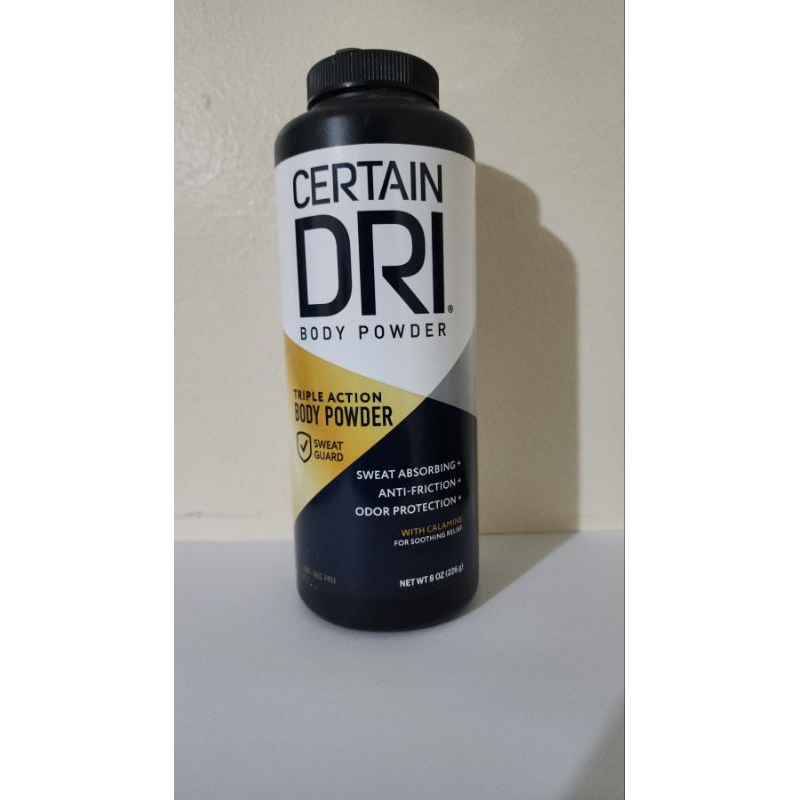 Certain Dri Body Powder 8 oz / 226 g Shopee Philippines