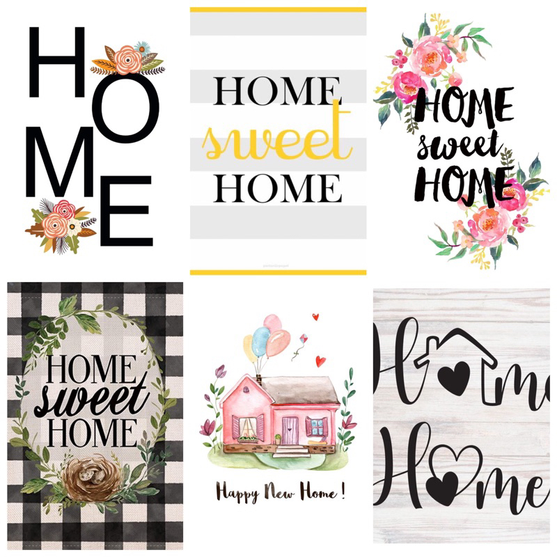 Home Sweet Home Wall decor Theme a4 Size Laminated | Shopee Philippines