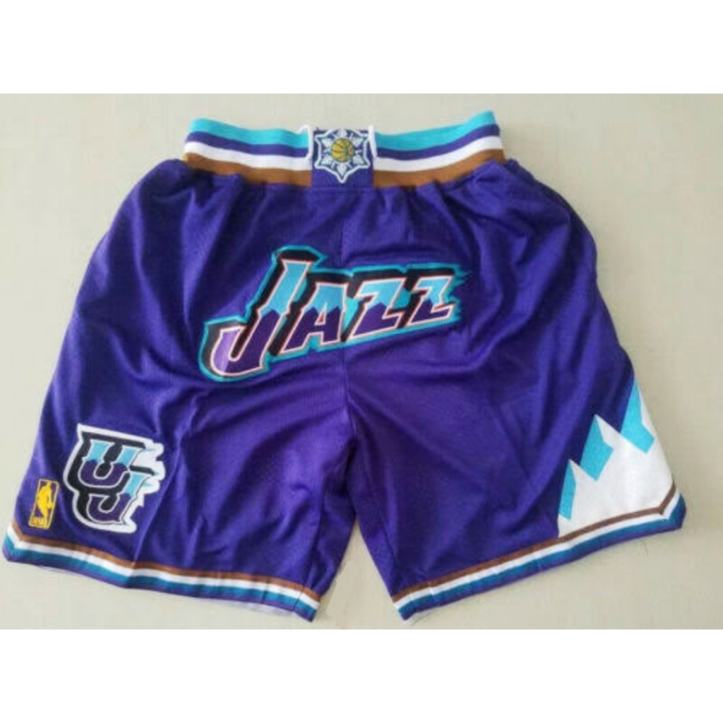 old school utah jazz shorts