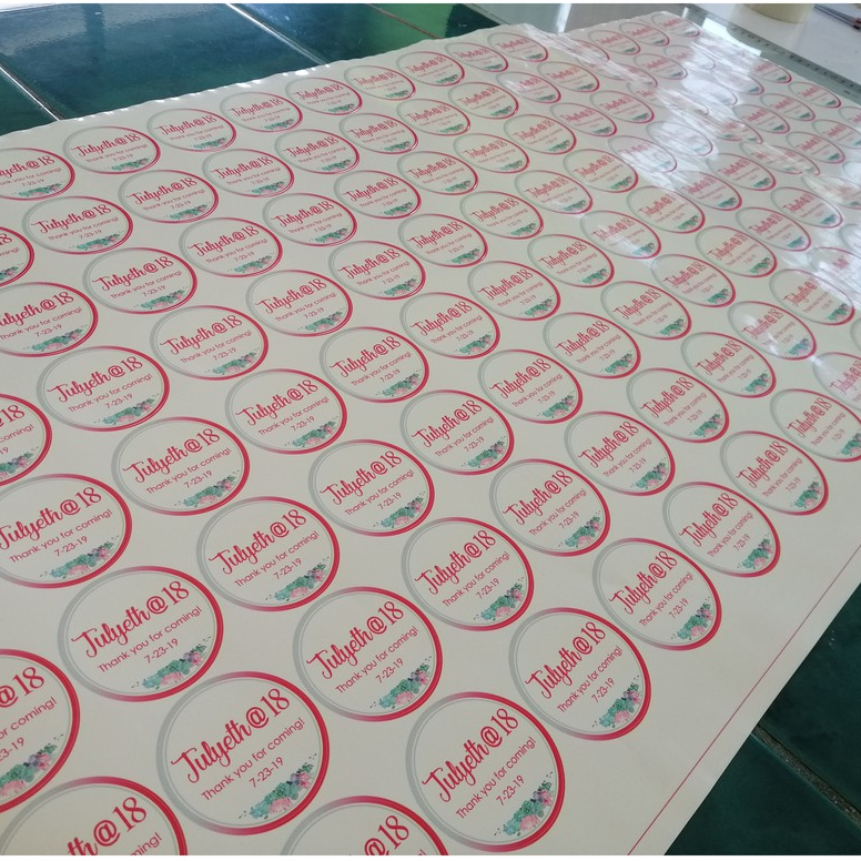 Customized Product Sticker Label / Vinyl / Transparent (Machine cut ...