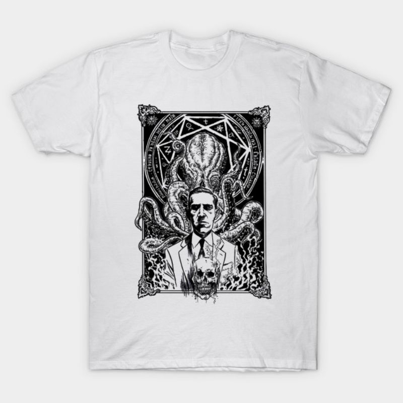 HORROR MOVIE TSHIRT BLACK (Lovecraft HP) | Shopee Philippines