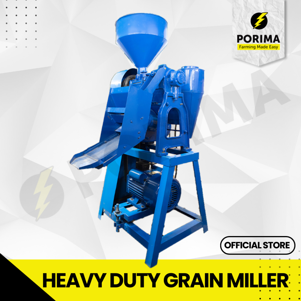 Porima Heavy Duty Grain Miller (Cracked Corn, Grits, Rice Milling Mill