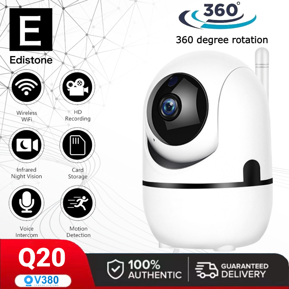 V380 Pro Q20 CCTV Camera 1080P HD Wifi Connect To Cellphone Night