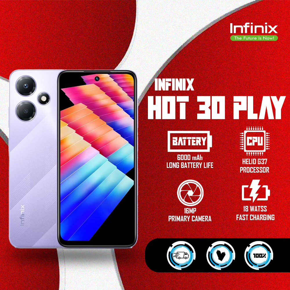Infinix Hot 30 Play | 8GB ROM | 128GB ROM | 6.8 LCD | Helio G37 | 6000 ...