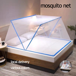COD, Foldable Mosquito Net 1.8 King/1.5 Queen Bed Size Mosquito Nets Decor  Home Living Mosquito Net -Tent