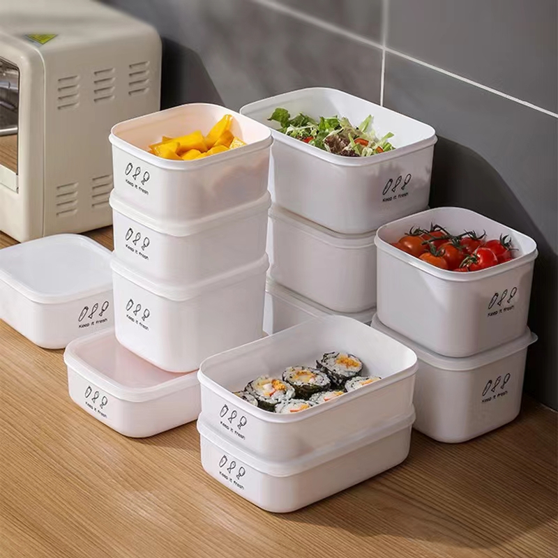Transparent fresh keeping box Household kitchen plastic storage box ...
