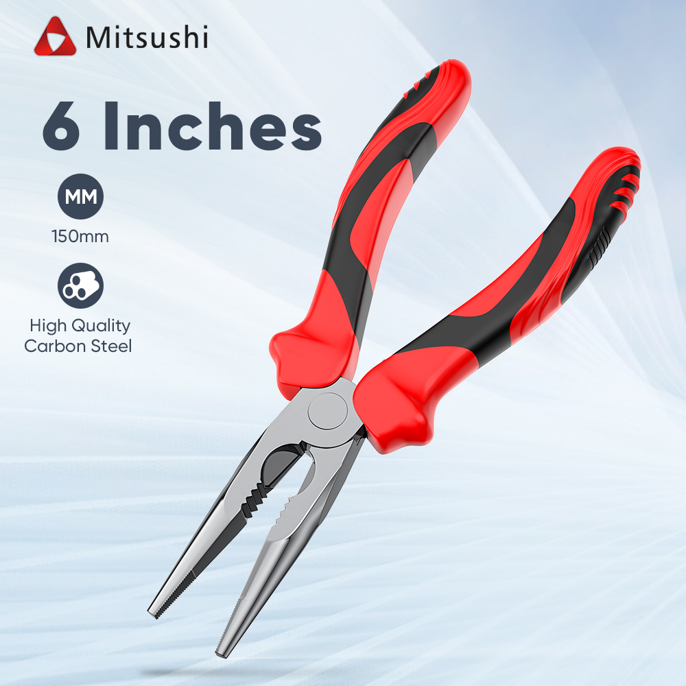 Mitsushi 6 Inches 150mm Long Nose Pliers/Standard Cutter/Cutter Plier