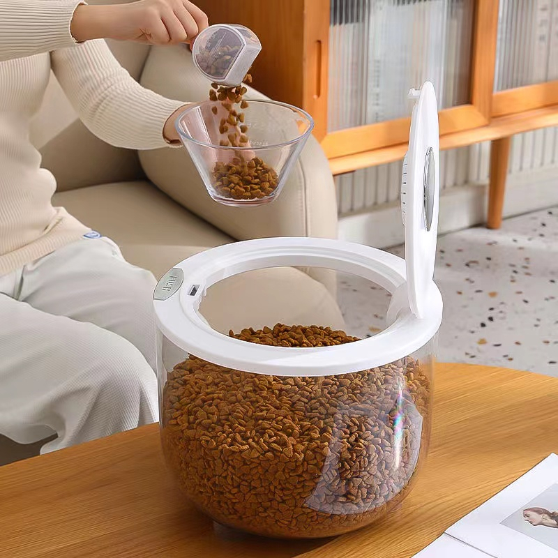 Pet Food Box Storage Bucket Cat Food Box Loaded Dog Food Barrel Storage