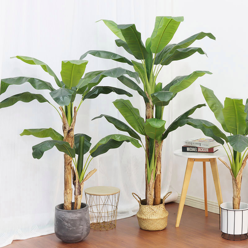 Artificial Banana Plant Potted Plants Large Simulation Bonsai Tree Fake