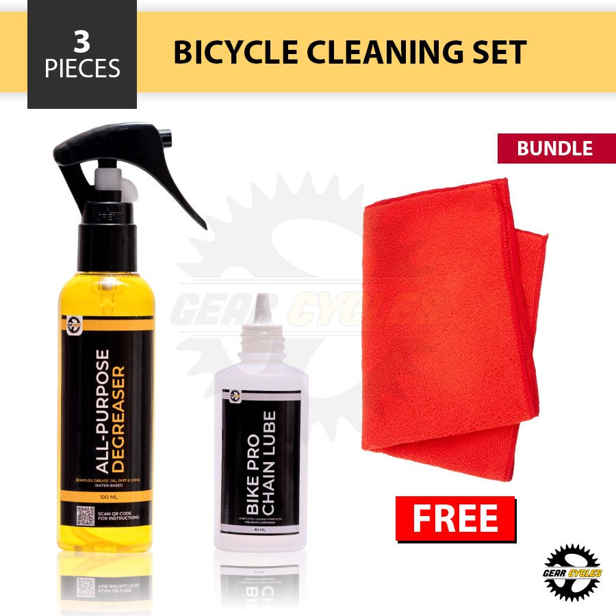 (BUNDLE) Gear Cycles Degreaser Drivetrain Chain Lube Mountain Road Bike MTB Bicycle Cleaning Set