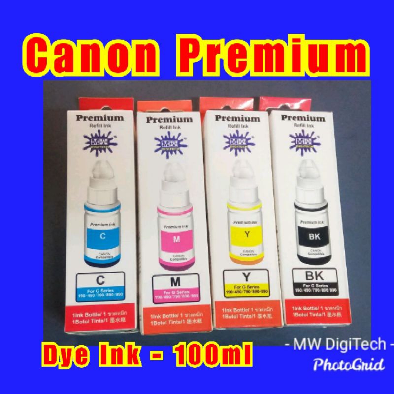 Canon compatible Premium Dye Ink, MW Premium Ink, CiSS Ink, Good ...