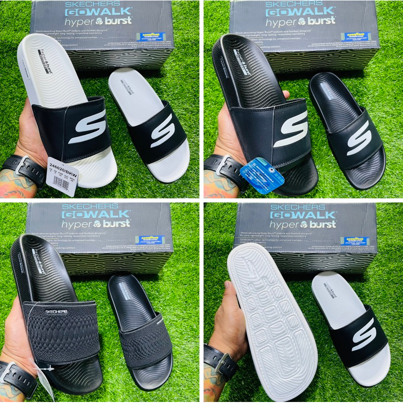 Skechers Hyper Burst Men Slides | Shopee Philippines