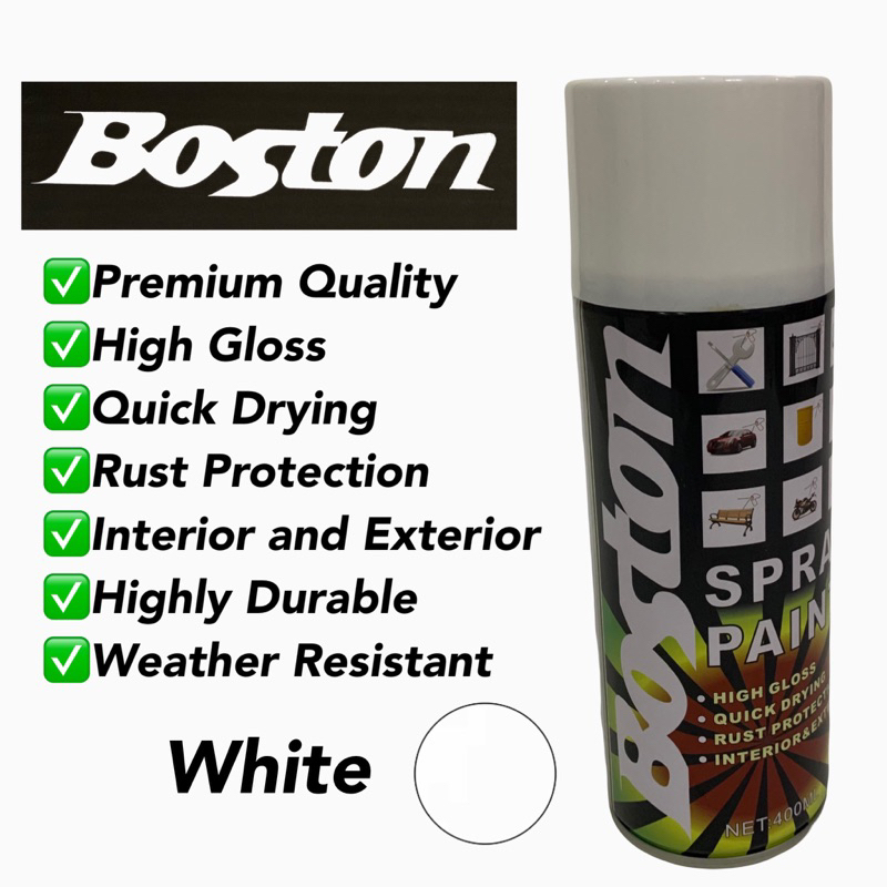 Boston White Spray Paint 400ml Shopee Philippines