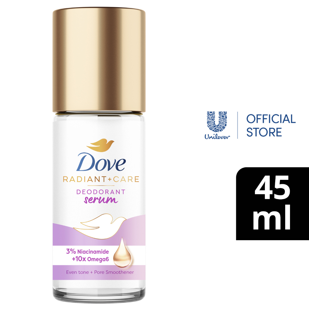 Dove Radiant + Care Deodorant Serum Roll On 3% Niacinamide 10x Omega 6 ...