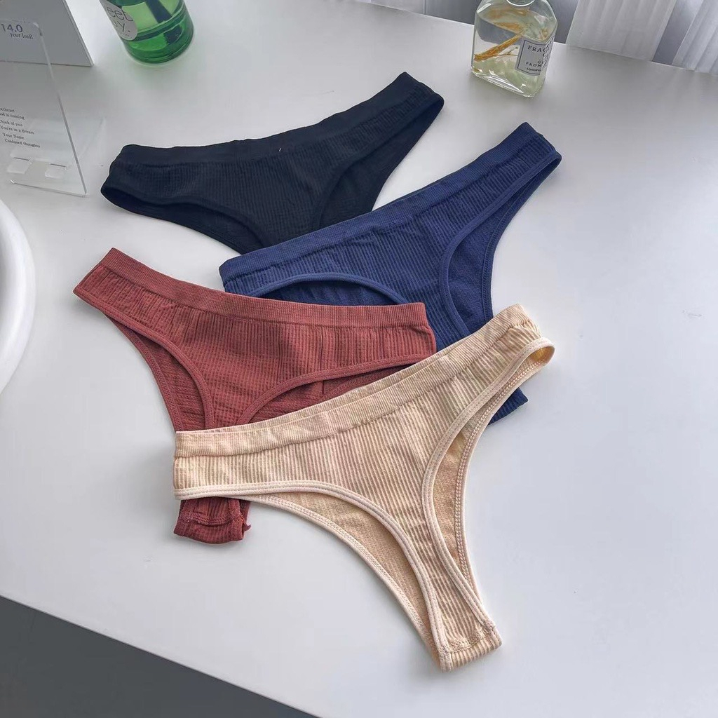 Women sexy thong bikini T back thread Ladies briefs panty | Shopee ...