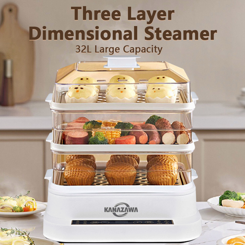 KANAZAWA Electric Steamer 32L Large Capacity Multifunctional Food