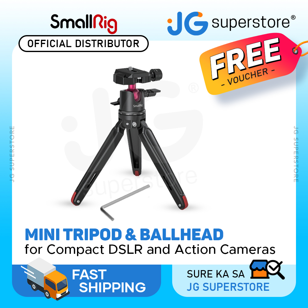 SmallRig Mini Tabletop Tripod & Panoramic Ball Head,Knob & ArcaType QR