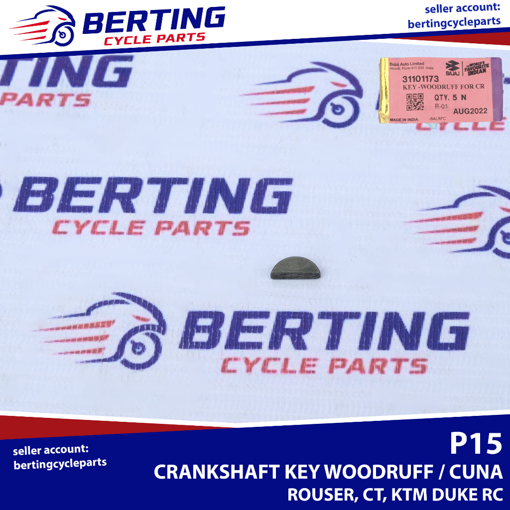 CRANKSHAFT KEY WOODRUFF CUNA KUNYA Rouser CT KTM Genuine 31101173 ...