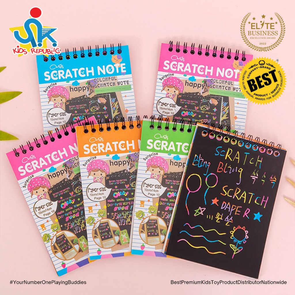 Kids Painting Scratch Paper Set Colorful Magic Scratch Art Painting ...