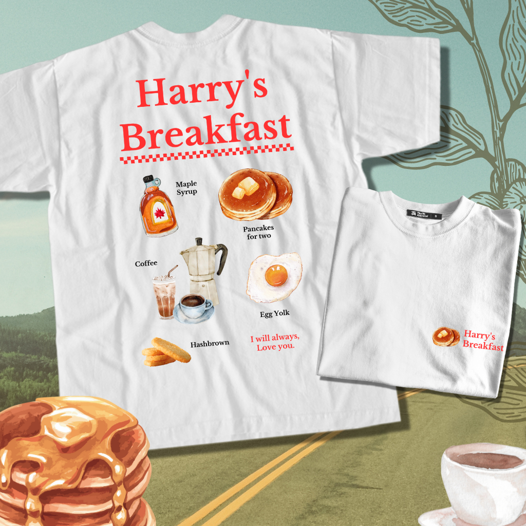 Harrys breakfast Thrift Apparel TShirt Shopee Philippines