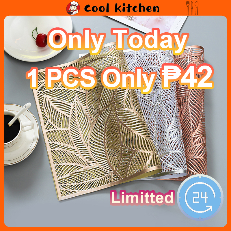 Elegant Hollow Placemats Dining Mat Washable Heat Resistant Hotel Table