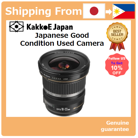 Pre-loved Canon Ultra Wide Angle Zoom Lens EF-S10-22mm USM APS-C  compatible [Japan Used Camera]