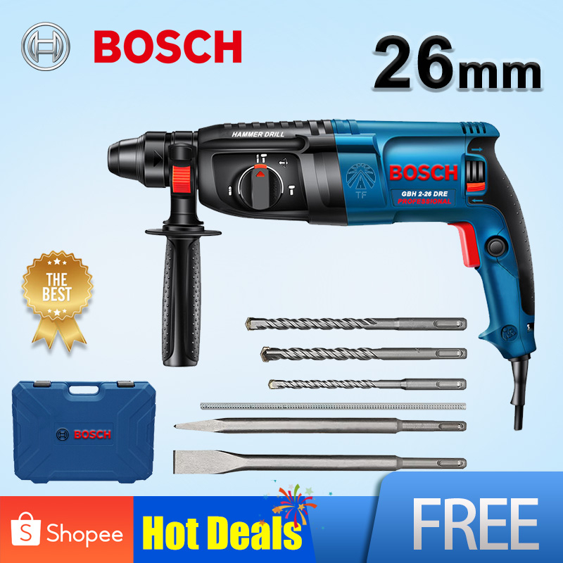 Professional Rotary Hammer Drill Heavy Duty 3 Functions 26mm 24mm