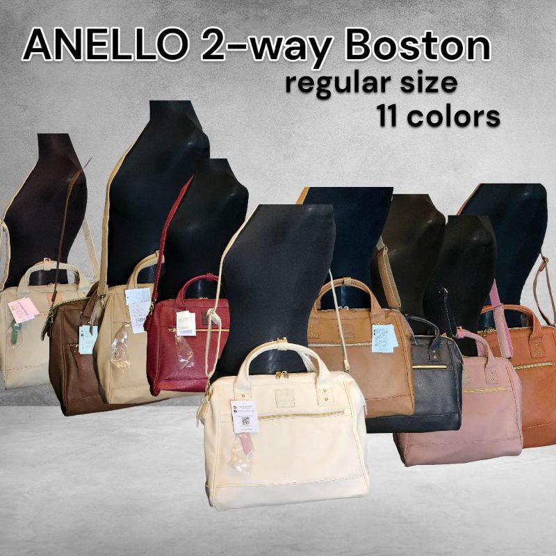 anello GRANDE(アネロ グランデ) 2-Way Mini Shoulder Bag with Metal Clasp, Biege:  Handbags