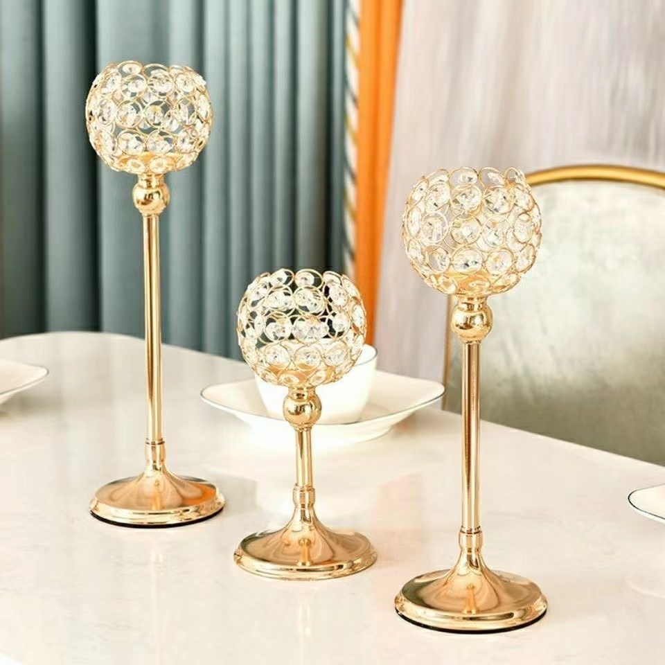 Crystal candle holder discount