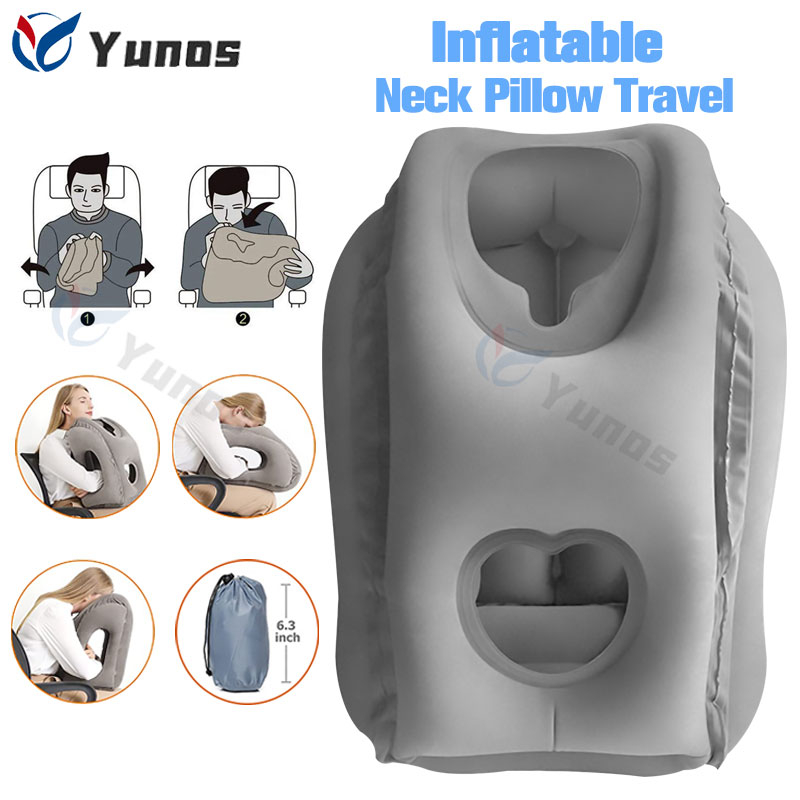 Inflatable Neck Pillow Travel Air Pillow for Sleeping Nap Pillow Desk