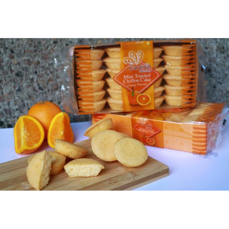 Mini Toasted Chiffon Cake Orange Flavor Cardinal Shopee Philippines