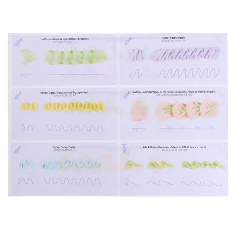 Icing Piping Practice Drawing Guide Templates Set | Shopee Philippines
