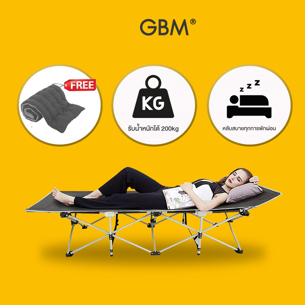 (Goods in hand) Folding Bed With Foam Single Bed Reclining Chair Oxford