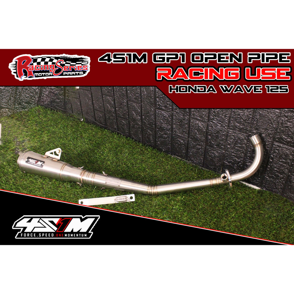 4S1M GP1 open pipe Honda wave 125 (racing use) | Shopee Philippines