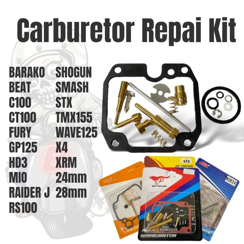 BIGBANG Motorcycle carburetor repair kit 24mm, 28mm, barako, tmx 155