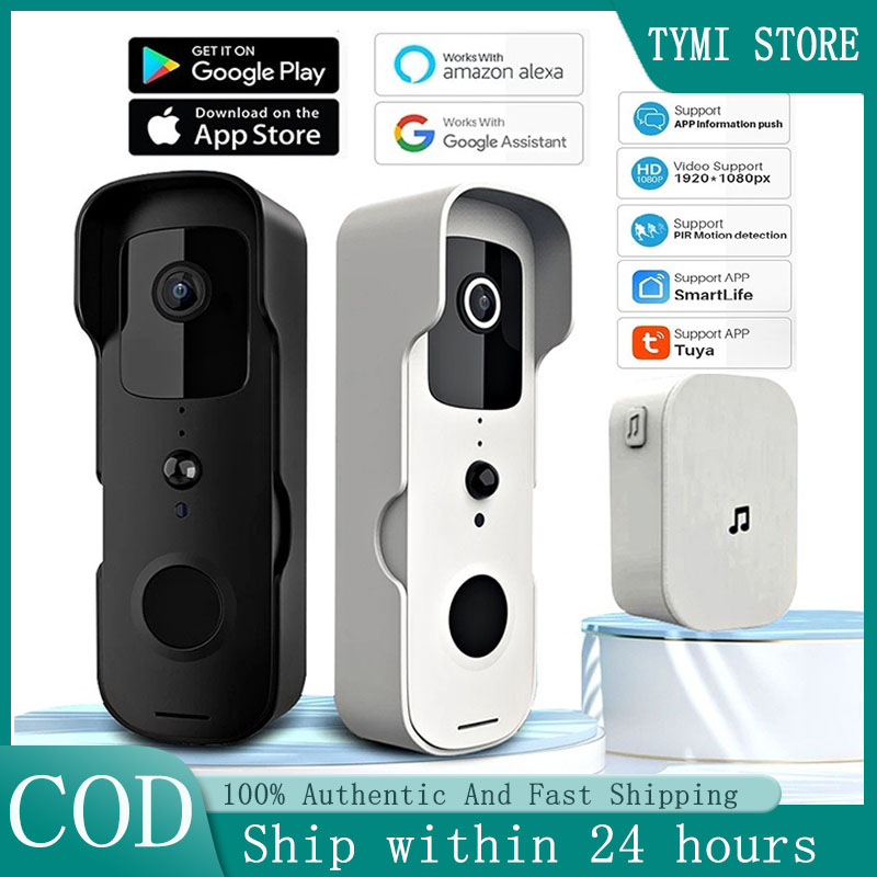 Tuya Smart Door Bell Wireless Waterproof With Camera WiFi Video ...