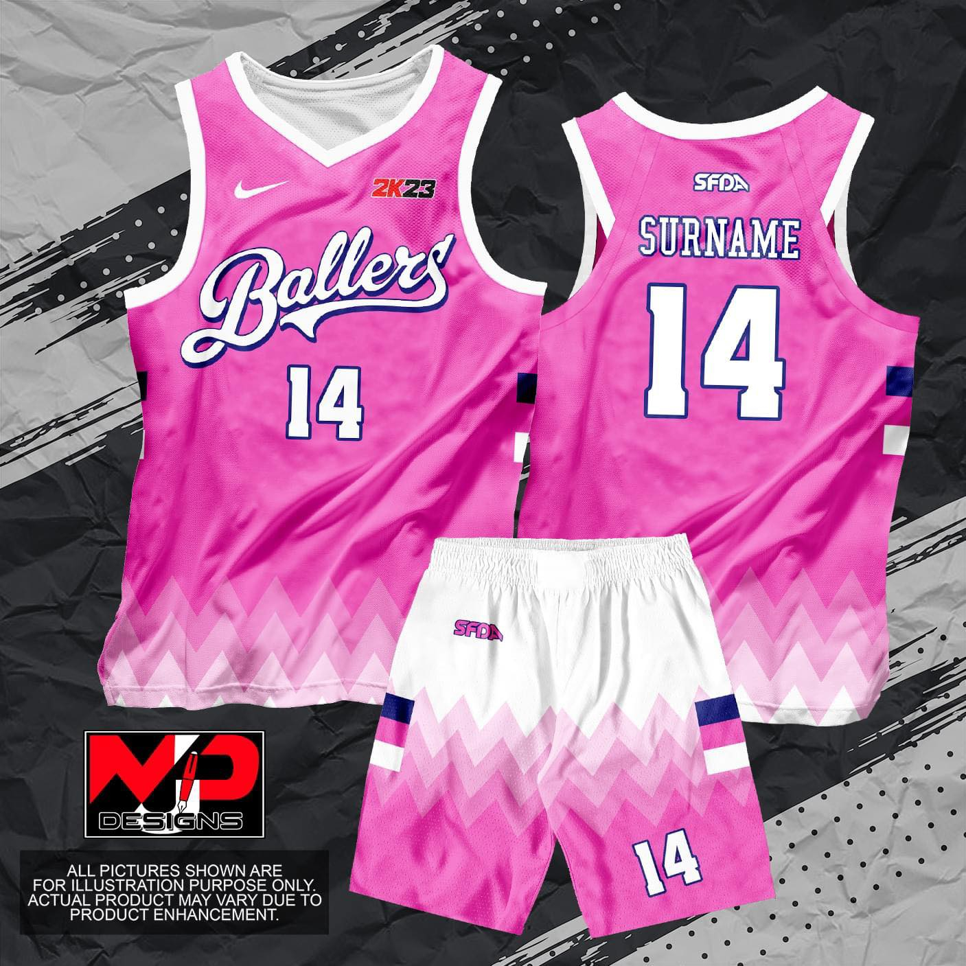 BALLERS 11 BASKETBALL JERSEY FREE CUSTOMIZE OF NAME AND NUMBER ONLY